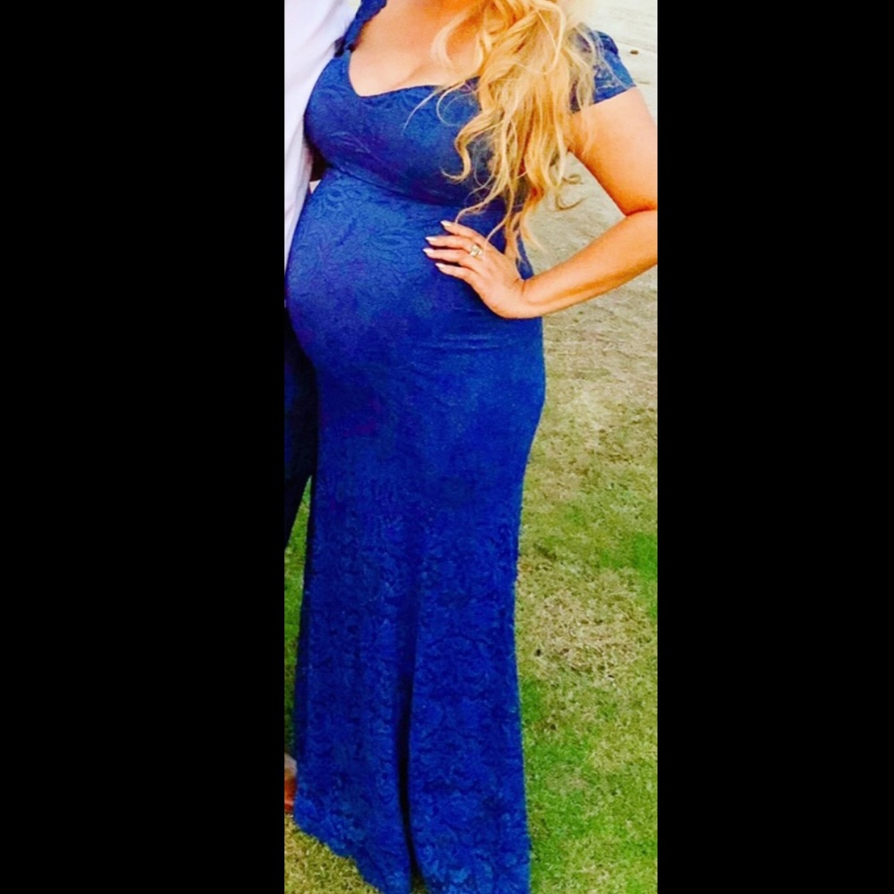 Formal  blue lace dress